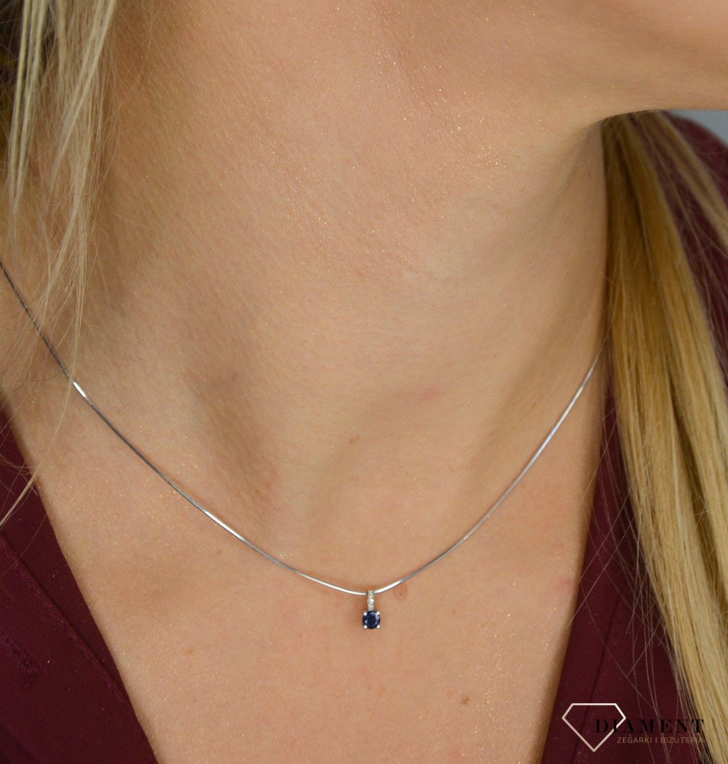 Złoty łańcuszek linka 585 Białe złoto 0,5 mm DIA-LAN-1078B-585 0,5mm ✅ Złoty łańcuszek wykonany z białego złota próby 585 ✅.jpg